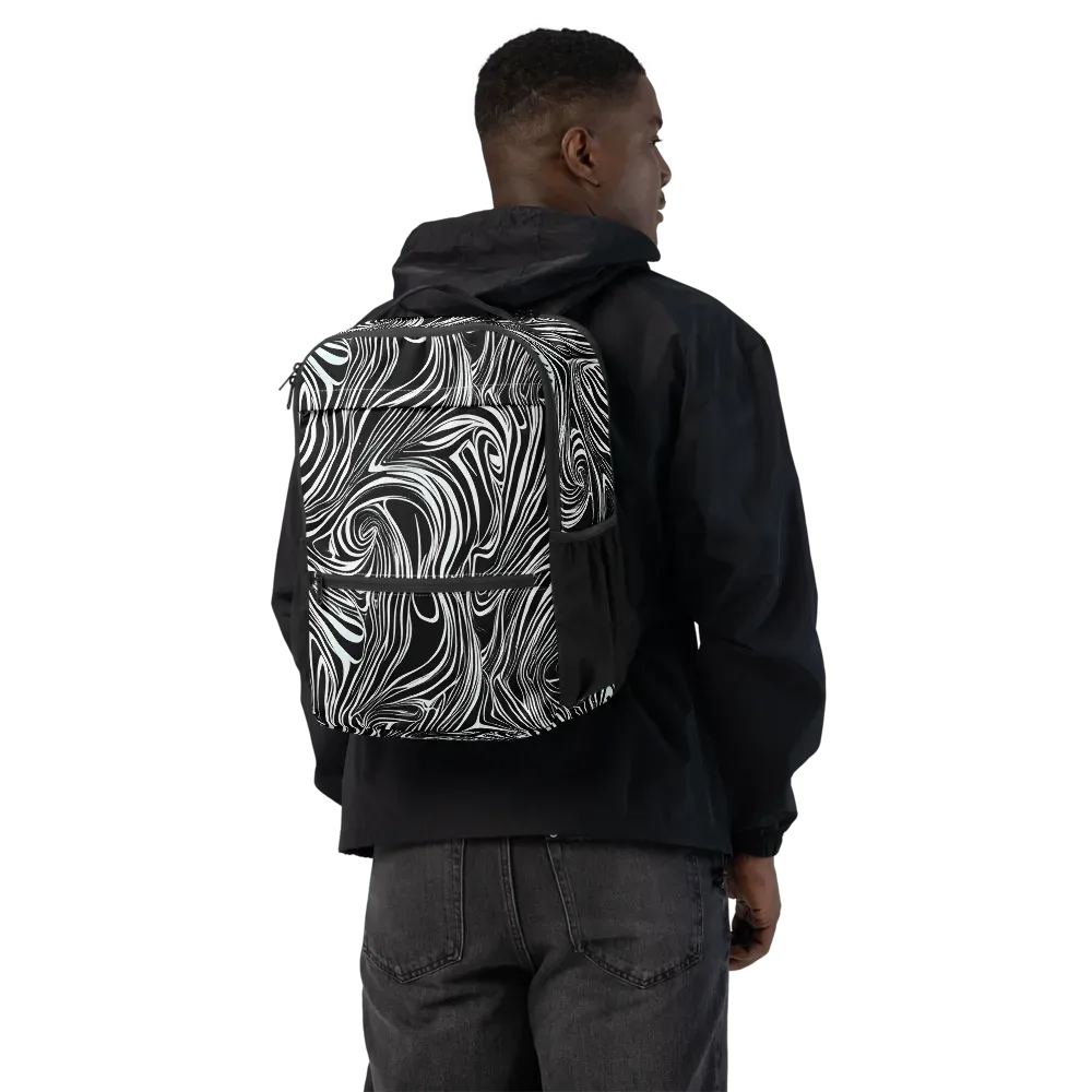 Ivory Vortex on Utility Backpack — Back
