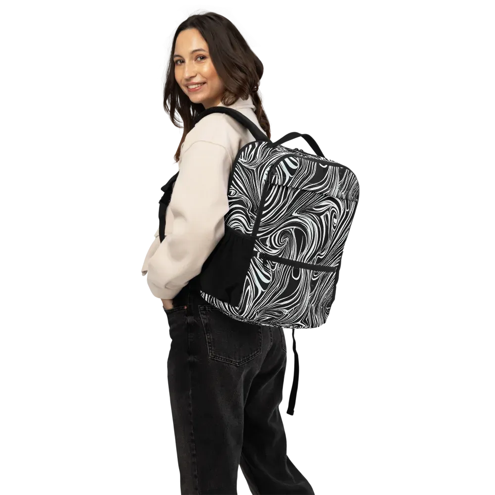 Ivory Vortex on Utility Backpack — Back