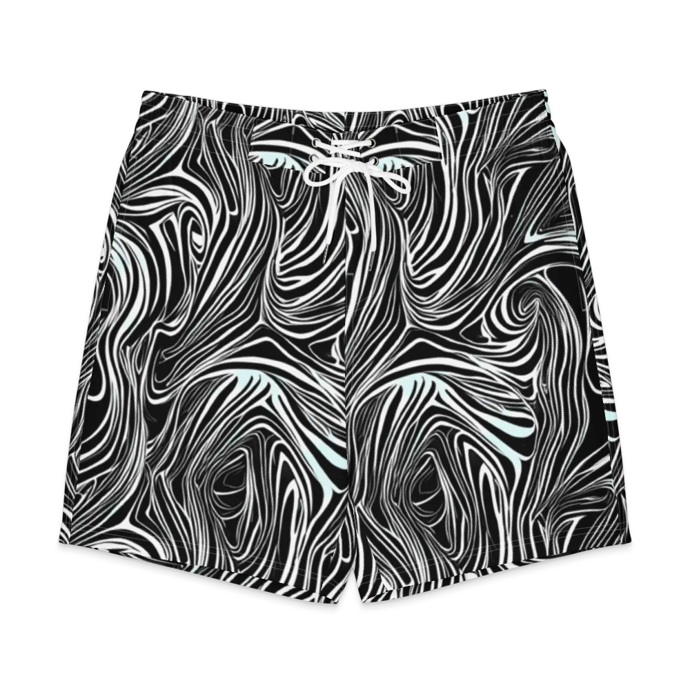 Ivory Vortex on Men's Board Shorts — Front