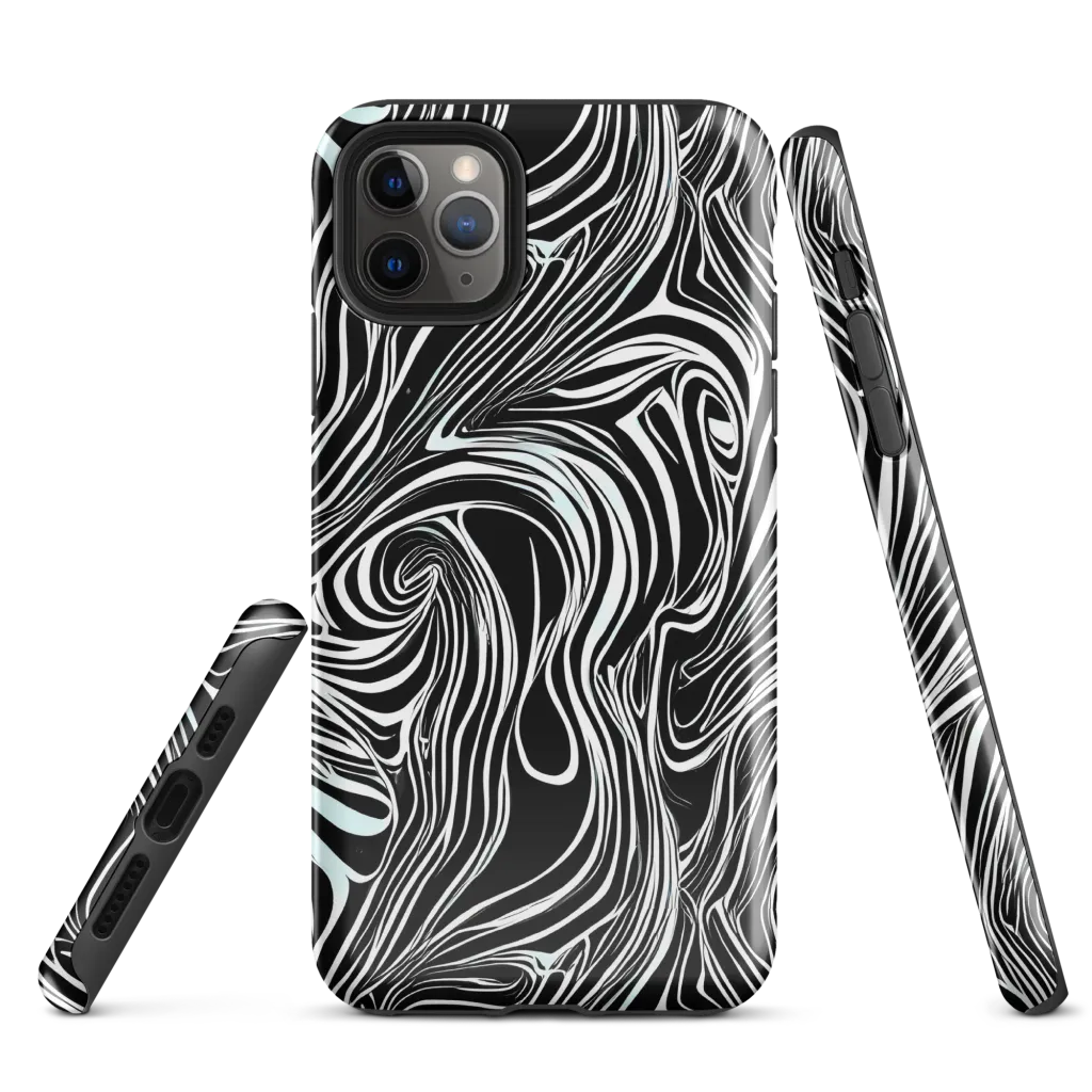 Ivory Vortex on Tough Case for iPhone® — Front