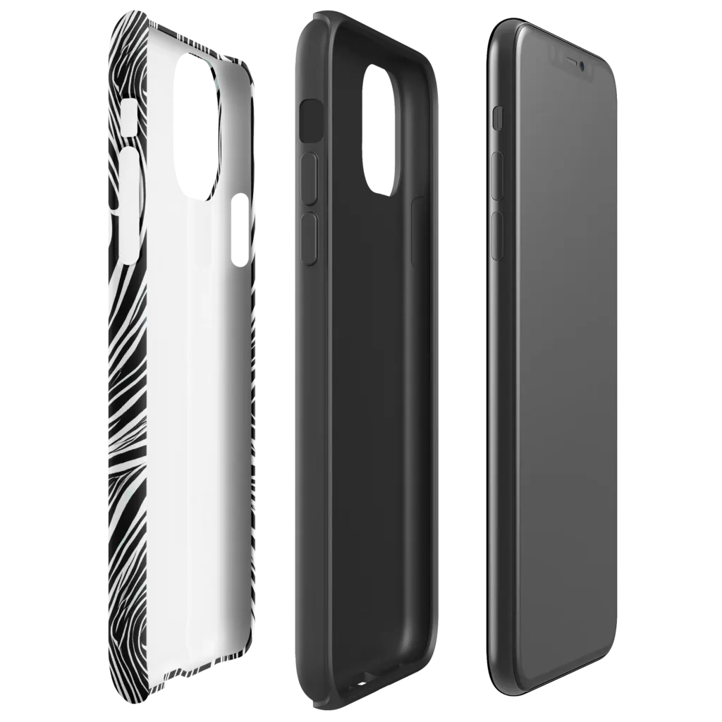 Ivory Vortex on Tough Case for iPhone® — Right
