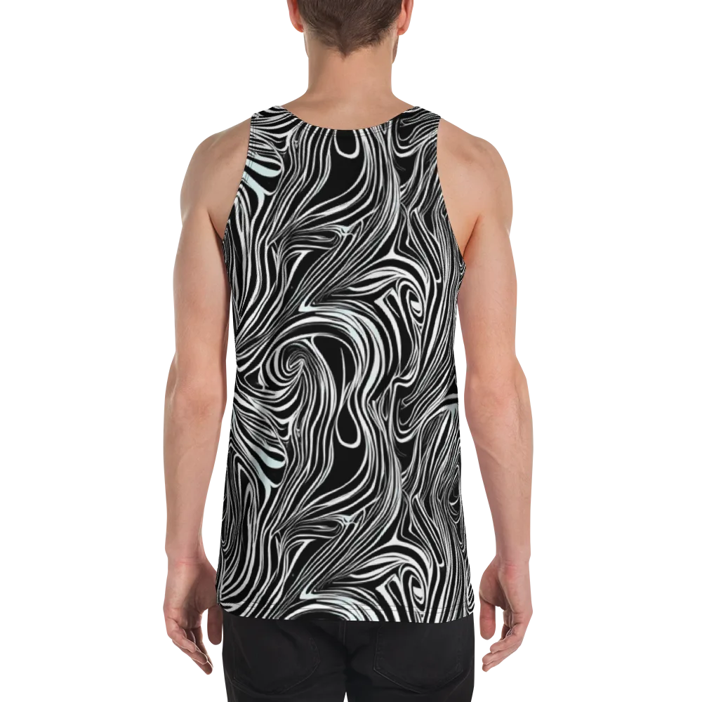 Ivory Vortex on Men's Tank Top — Back