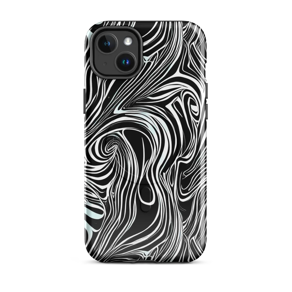 Ivory Vortex on MagSafe Tough Case for iPhone® — Front