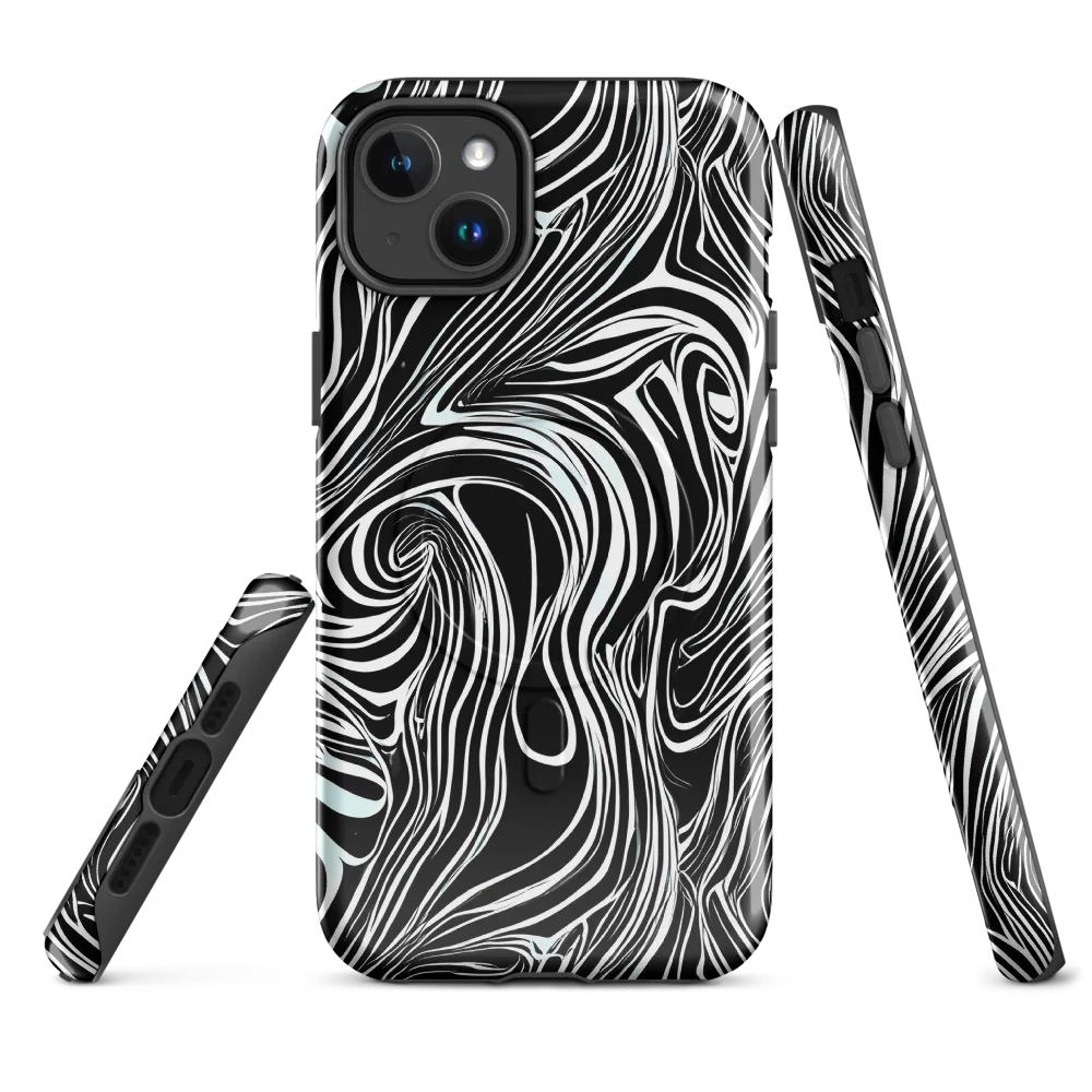 Ivory Vortex on MagSafe Tough Case for iPhone® — Front