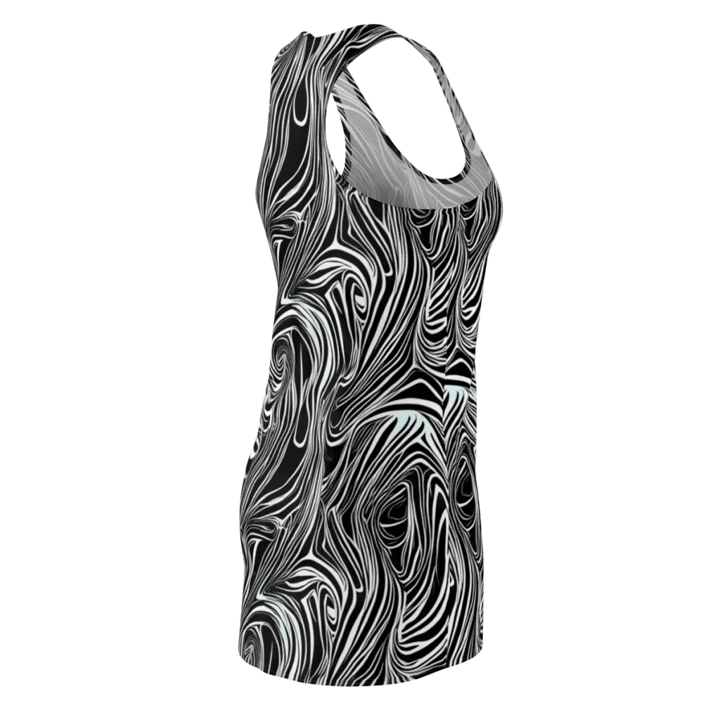 Ivory Vortex on Racerback Dress — Back Side
