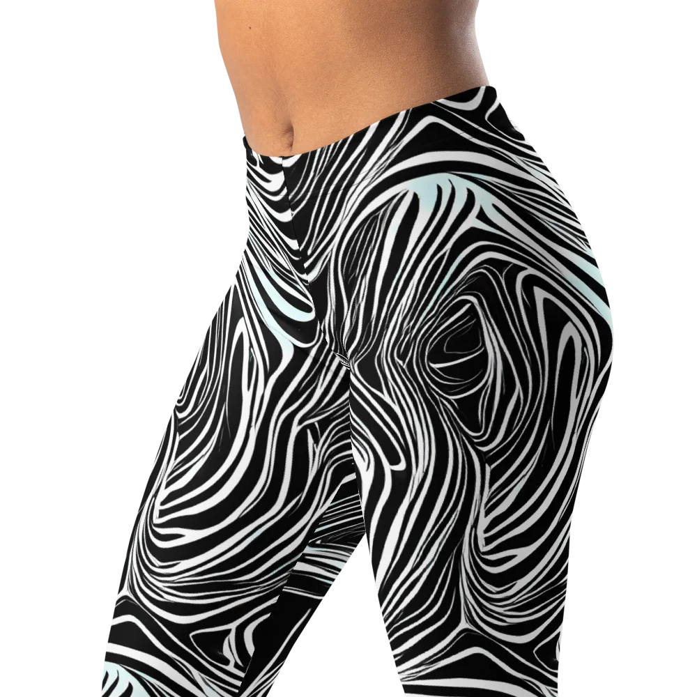 Ivory Vortex on Leggings — Left Front