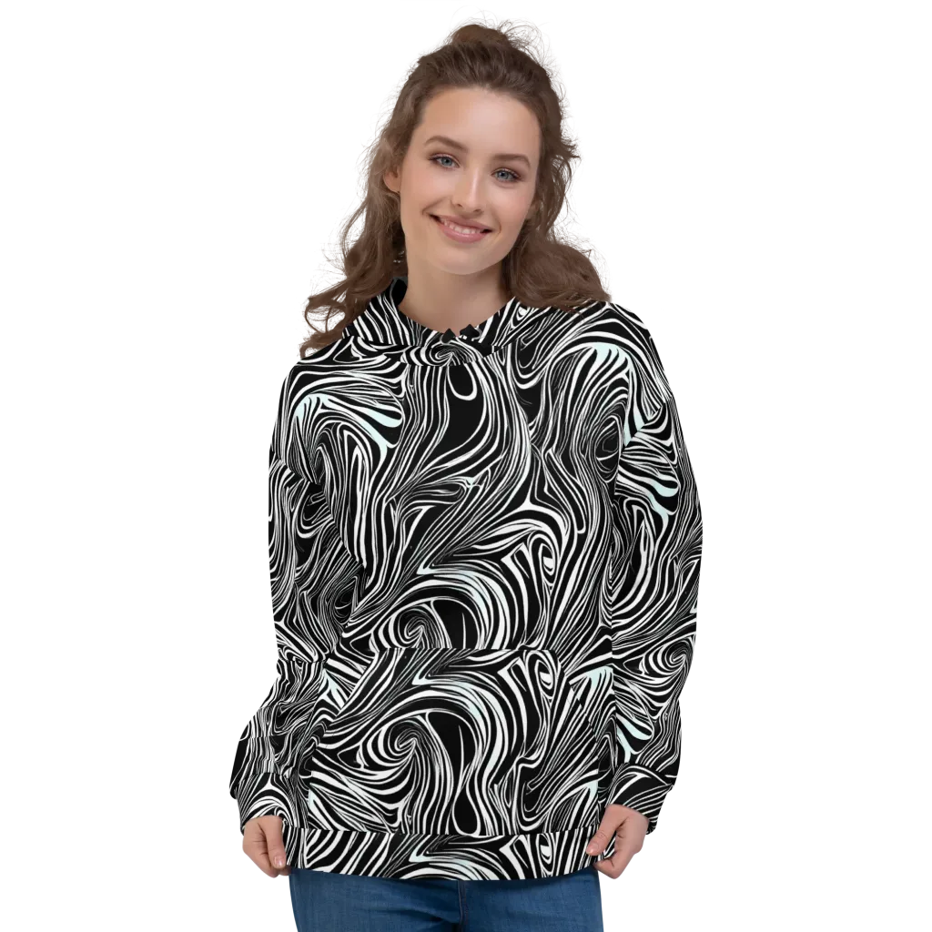 Ivory Vortex on Hoodie — Front