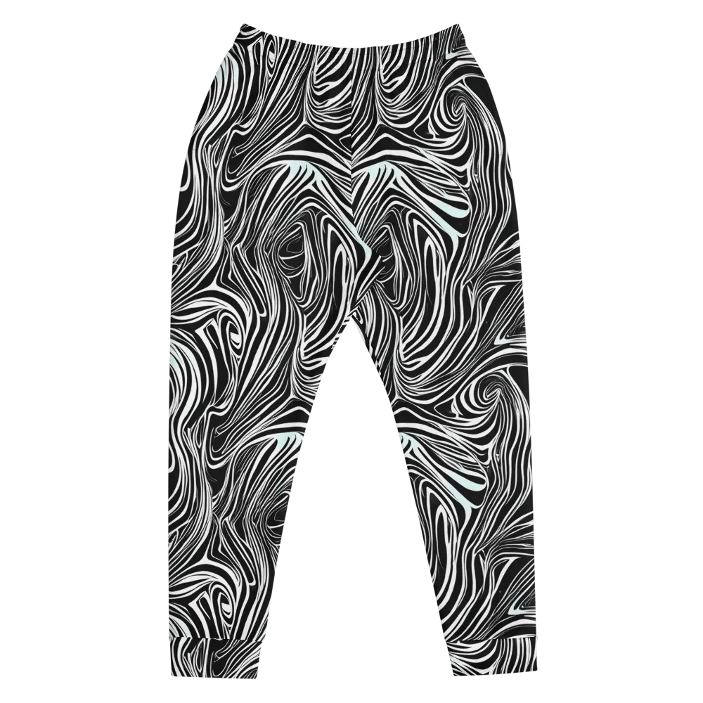 Ivory Vortex on Men's Joggers — Front