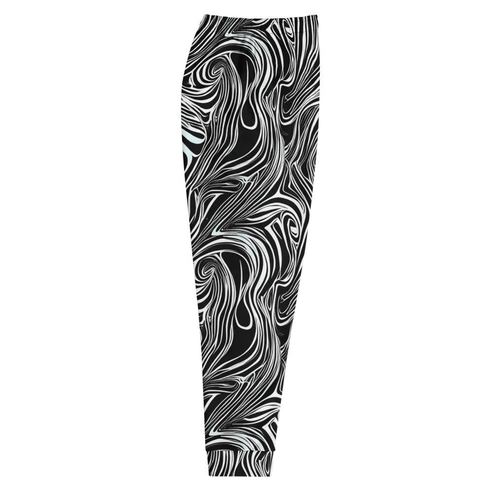 Ivory Vortex on Men's Joggers — Right