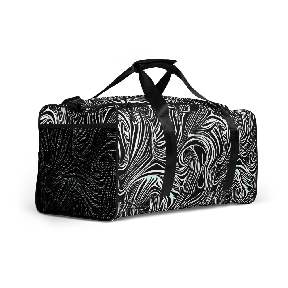 Ivory Vortex on Duffle Bag — Right Front