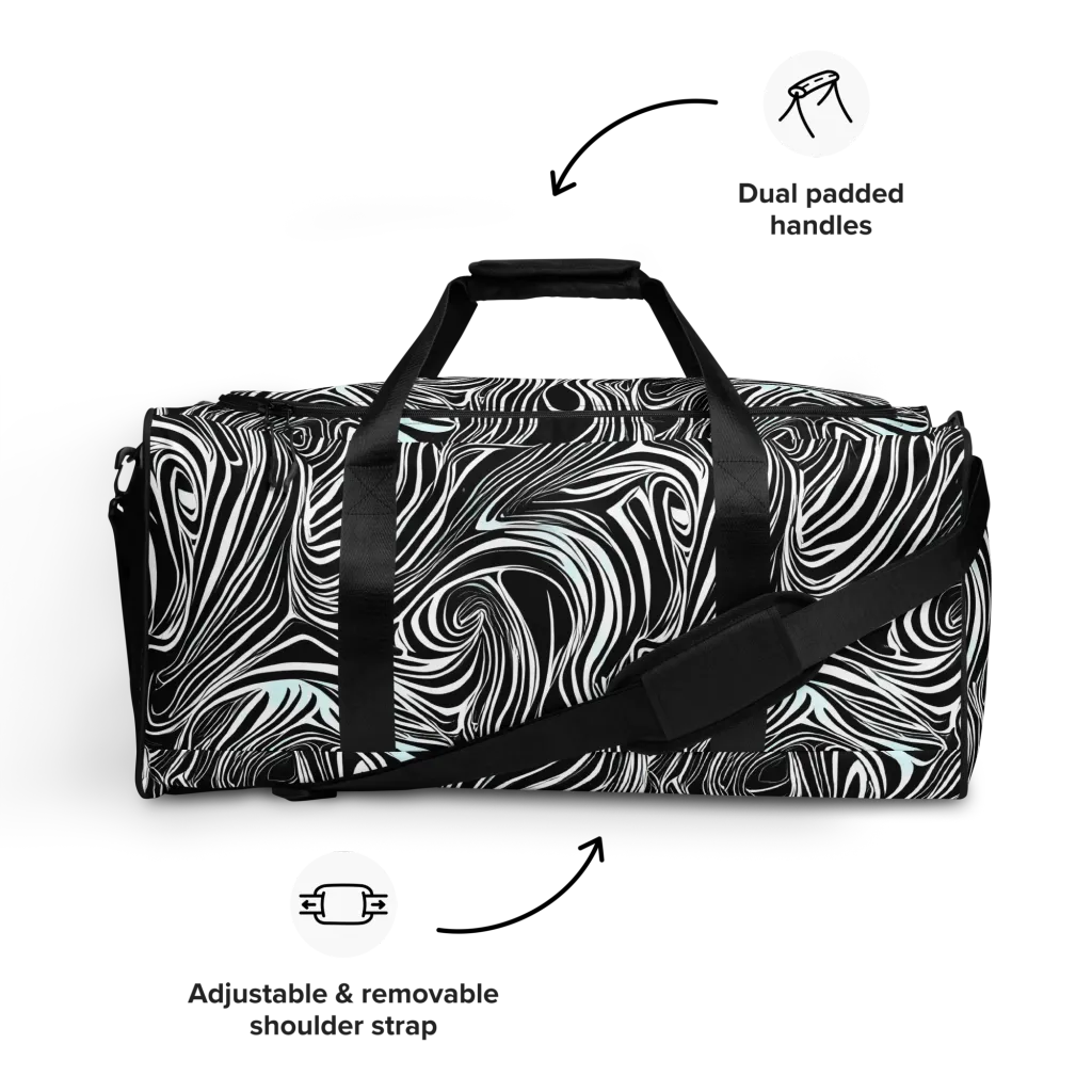 Ivory Vortex on Duffle Bag — Front