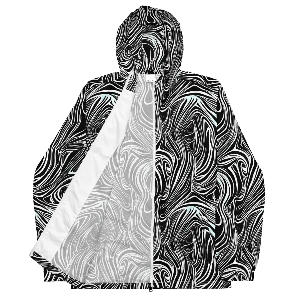 Ivory Vortex on Men's Windbreaker — Front