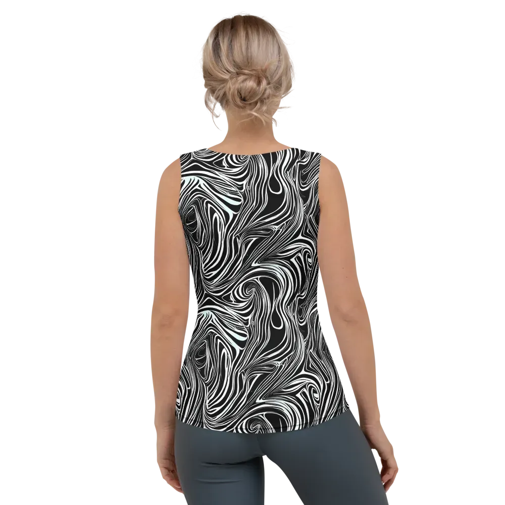 Ivory Vortex on Women's Tank Top — Back