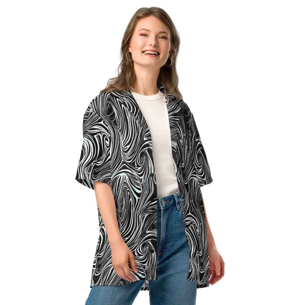 Ivory Vortex on Button Shirt — Front