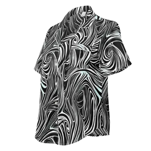 Ivory Vortex on a Women's Short Sleeve Pajama Top