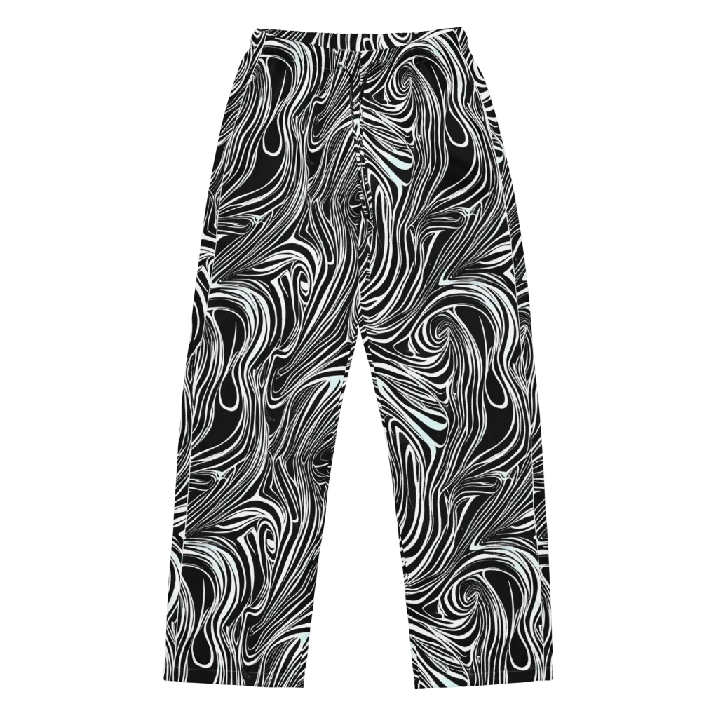 Ivory Vortex on Women's Pajama Pants — Front