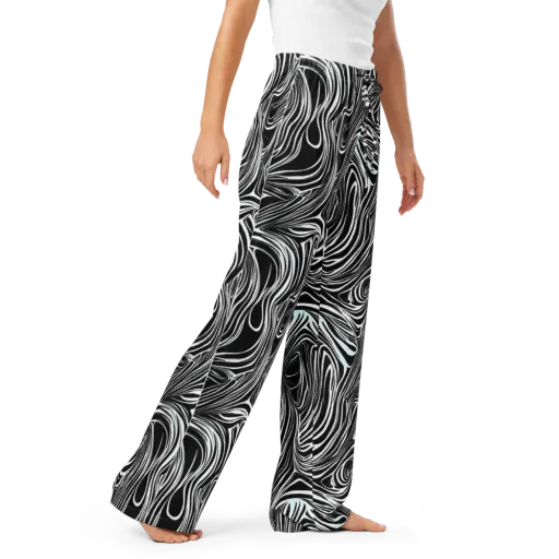 Ivory Vortex on a Women's Pajama Pants