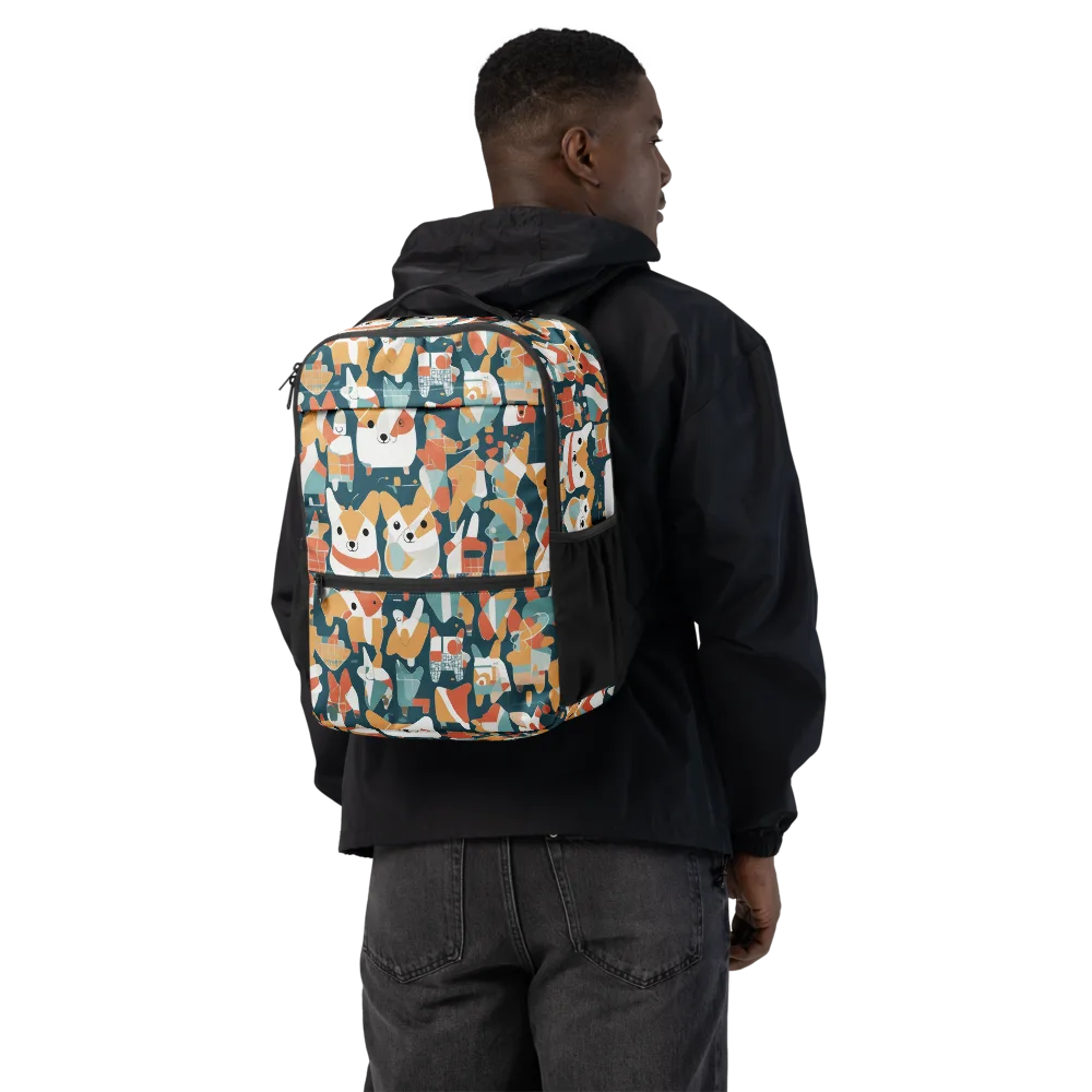 Mod Cats on Utility Backpack — Back