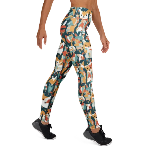 Mod Cats on a Yoga Leggings