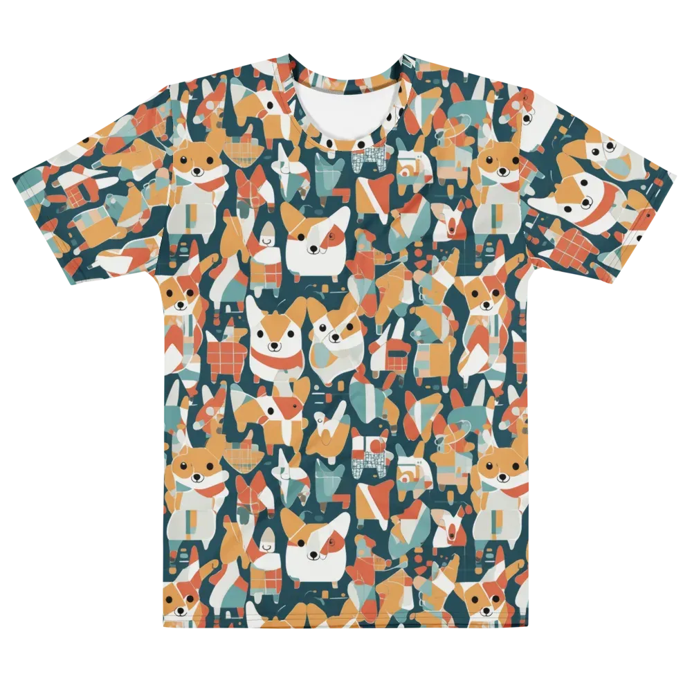Mod Cats on Men's Crew Neck T-Shirt — Front