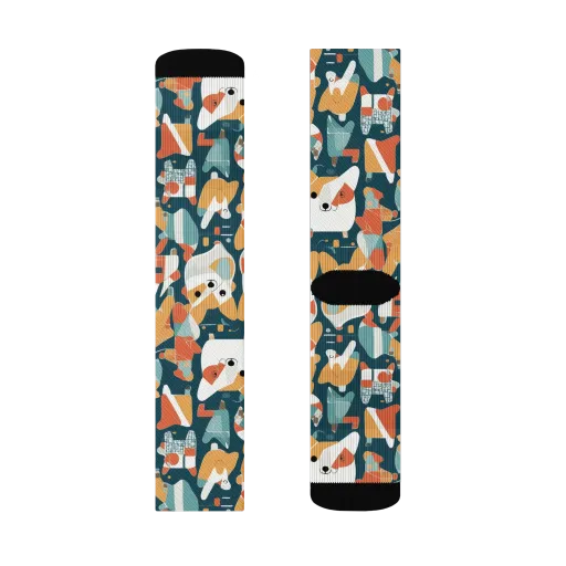 Mod Cats on a Socks