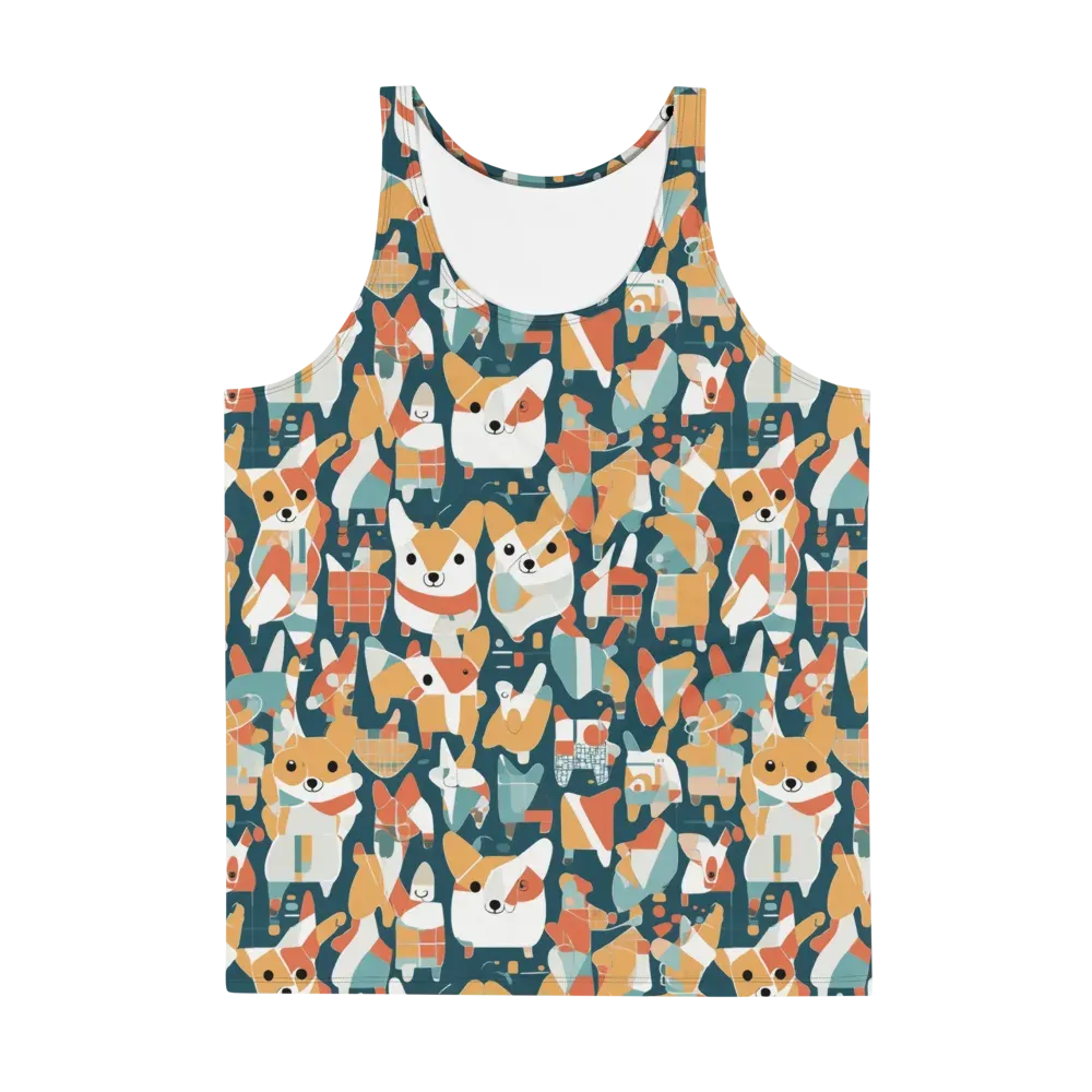 Mod Cats on Men's Tank Top — Front