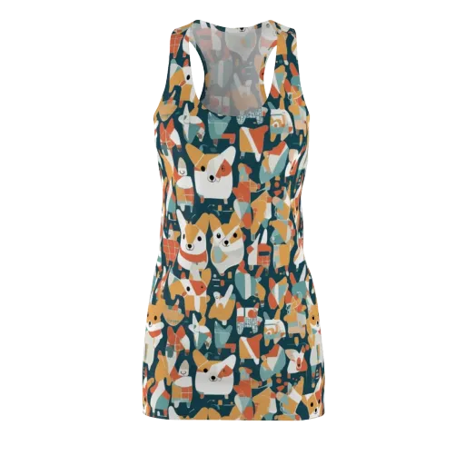 Mod Cats on a Racerback Dress