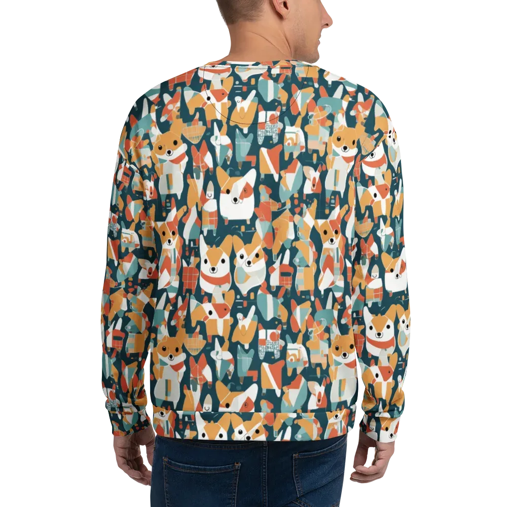 Mod Cats on Sweatshirt — Back