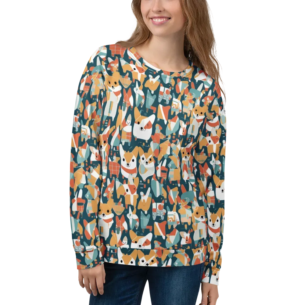 Mod Cats on Sweatshirt — Front