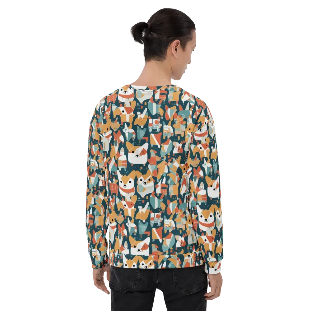 Mod Cats on Sweatshirt — Back