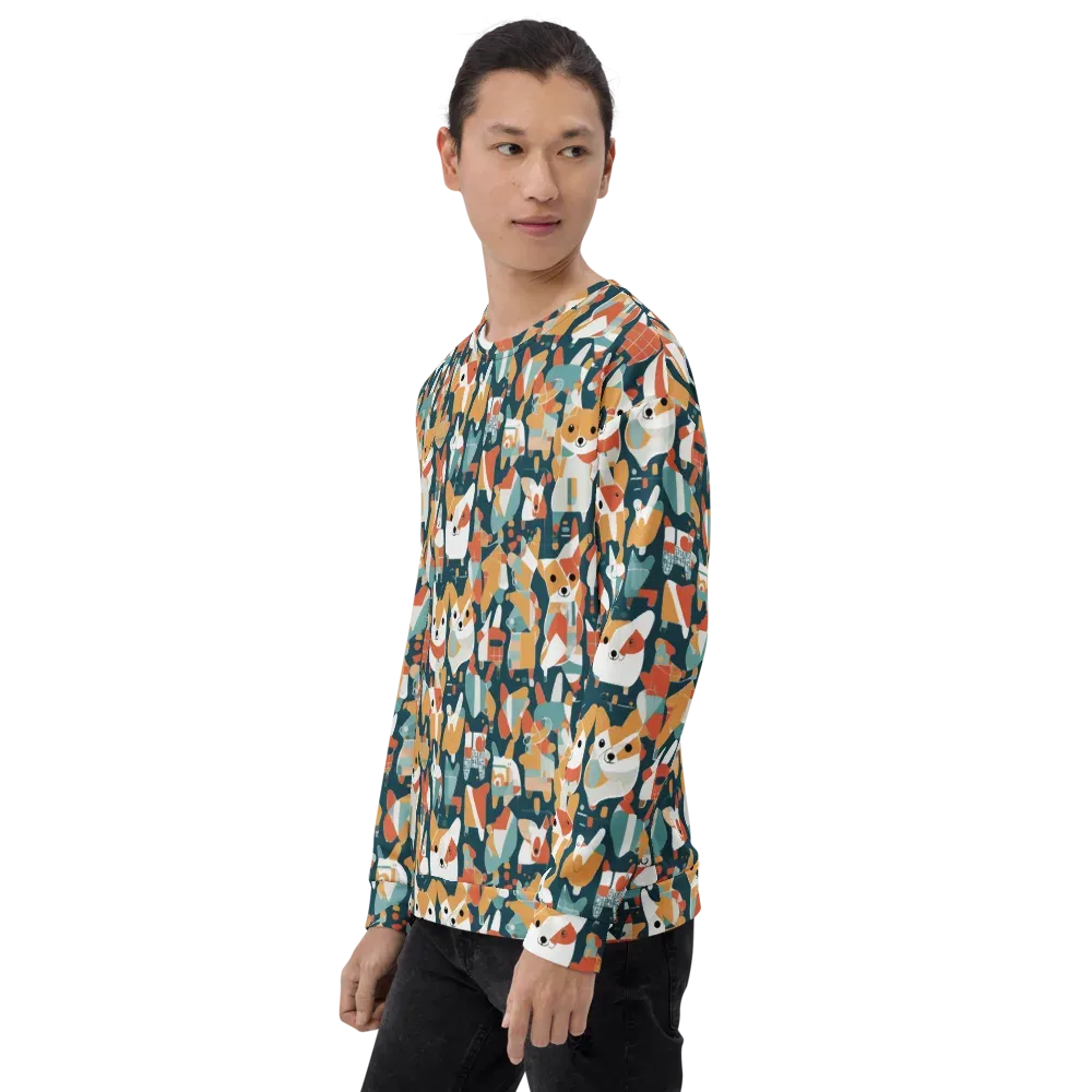 Mod Cats on Sweatshirt — Left Front