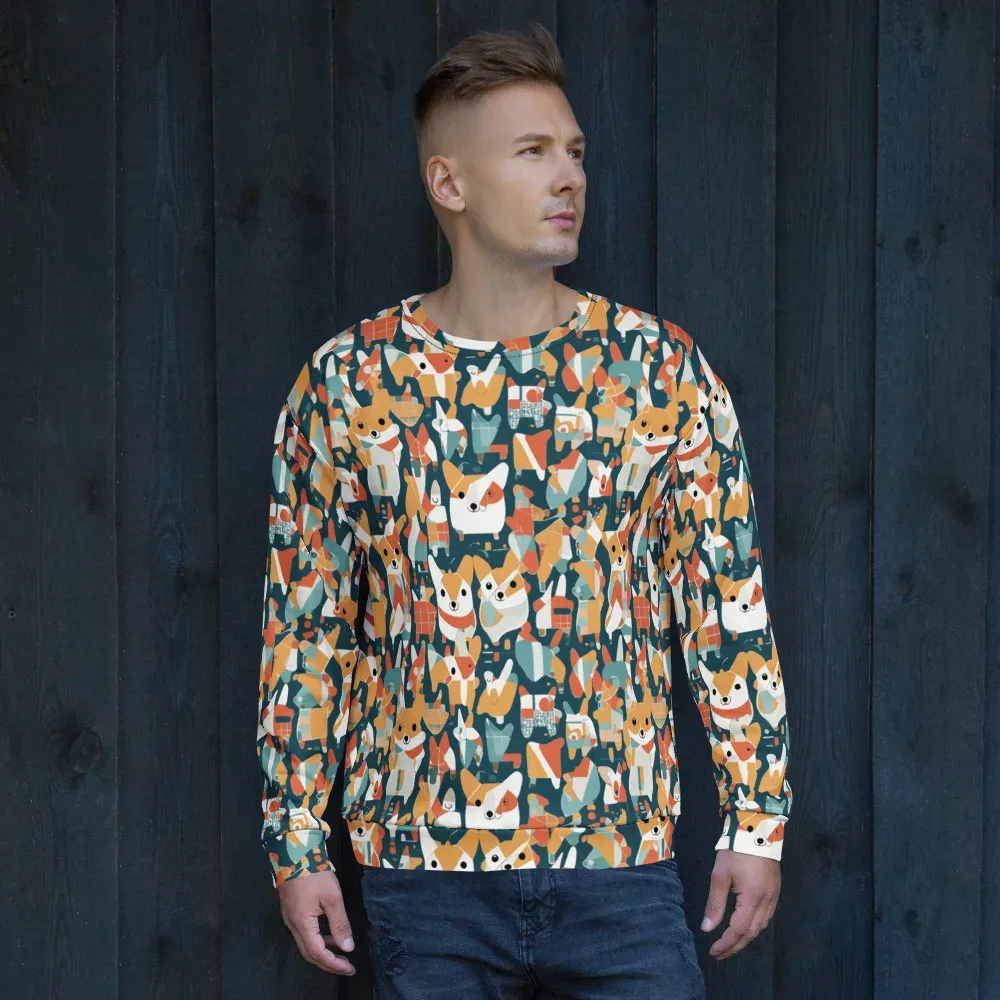 Mod Cats on Sweatshirt — Front