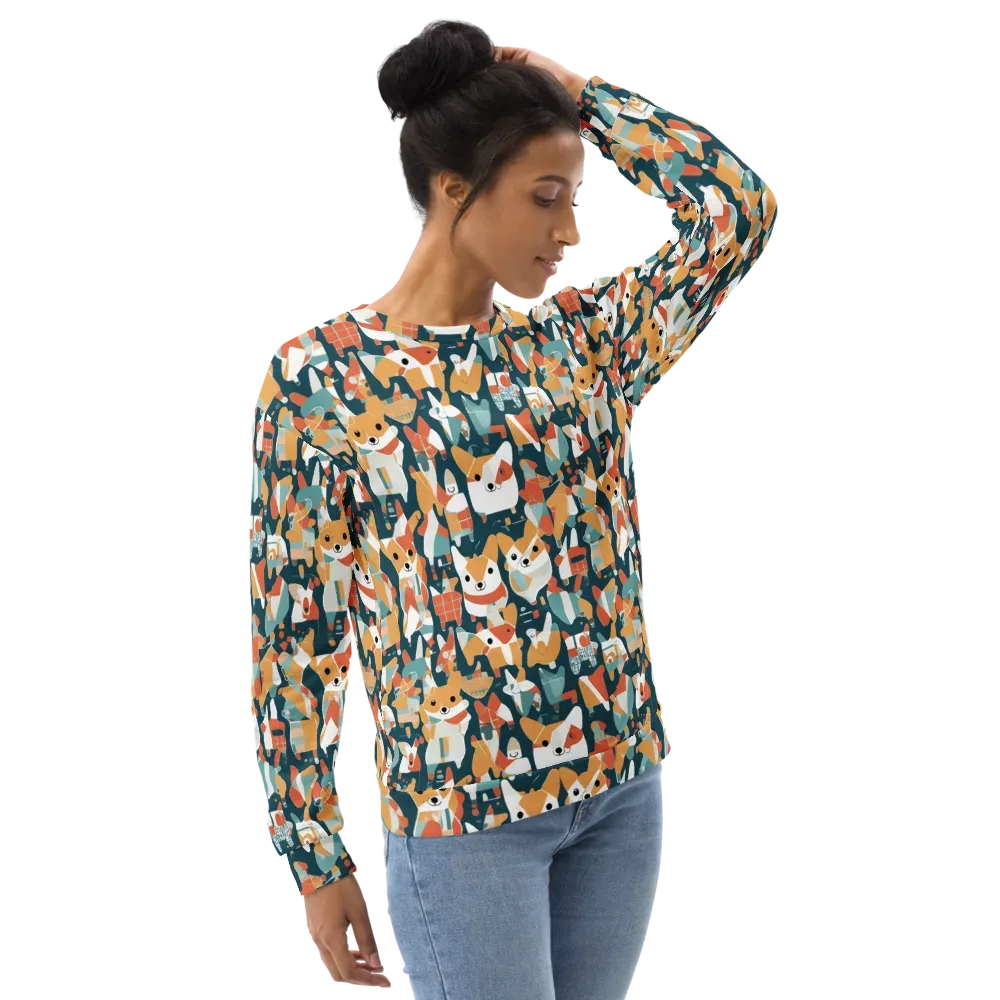 Mod Cats on Sweatshirt — Right Front