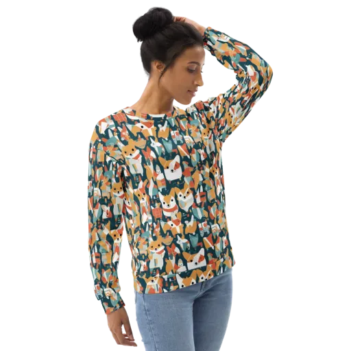 Mod Cats on a Sweatshirt