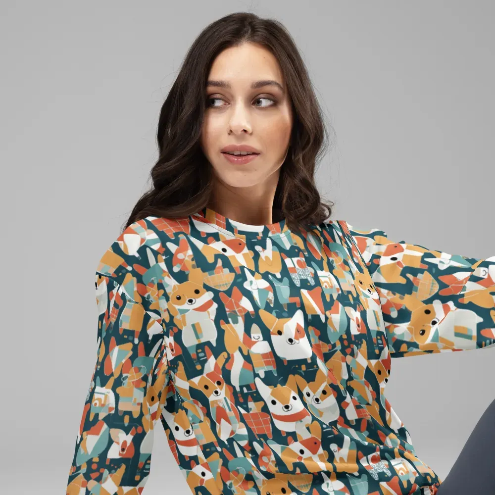 Mod Cats on Sweatshirt — Right Front