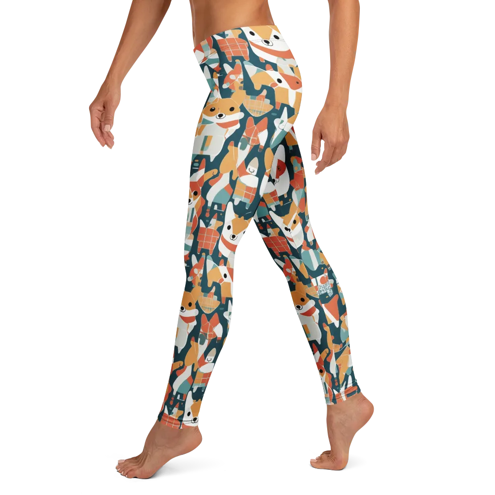 Mod Cats on Leggings — Left