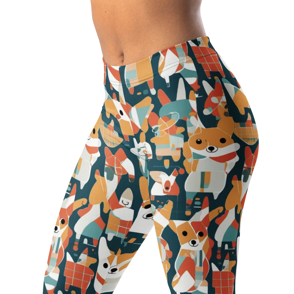Mod Cats on Leggings — Left Front