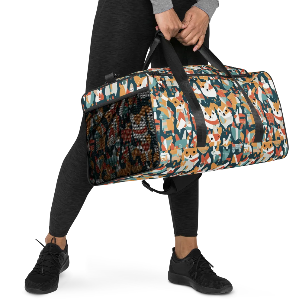 Mod Cats on Duffle Bag — Right Front