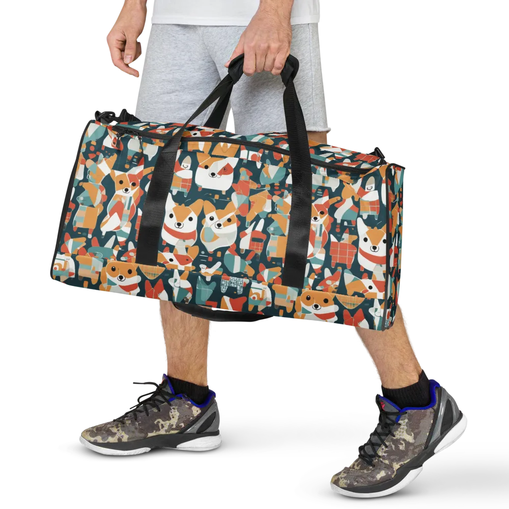 Mod Cats on Duffle Bag — Front