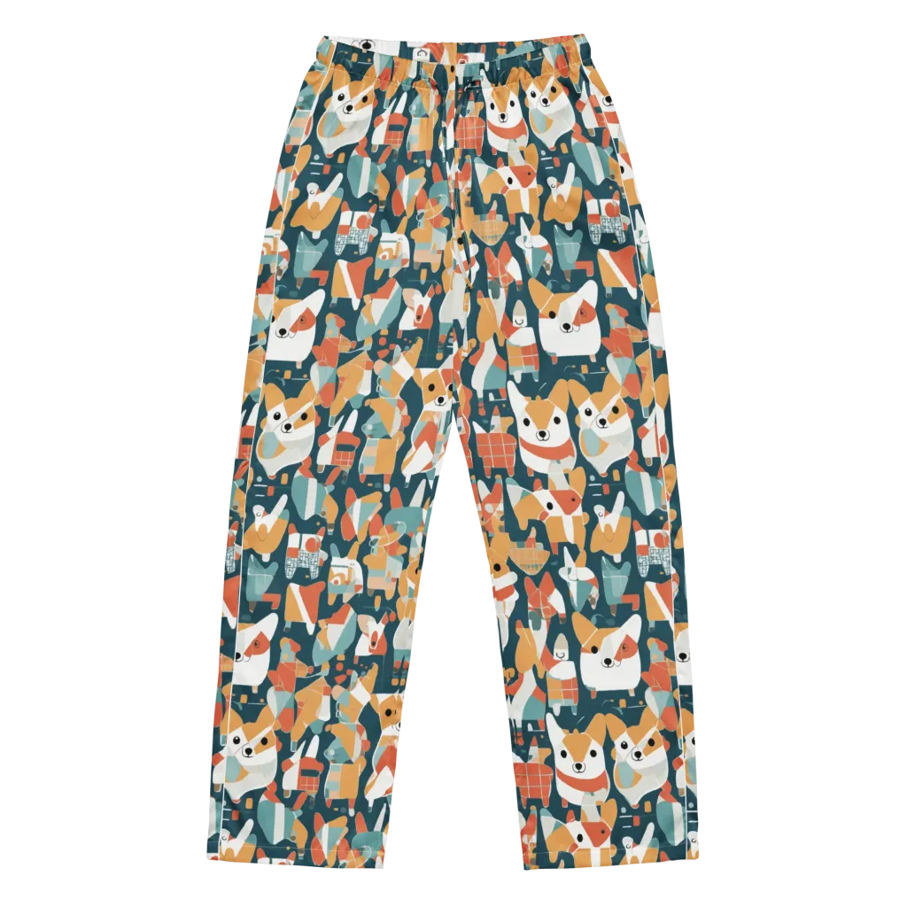 Mod Cats on Women's Pajama Pants — Front