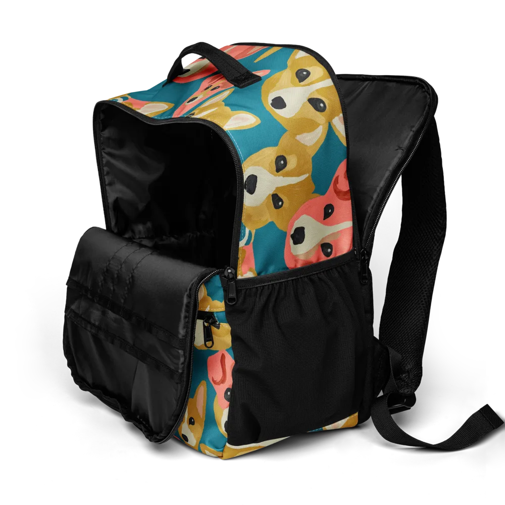 Coral Canines on Utility Backpack — Product details 2