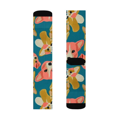 Coral Canines on a Socks