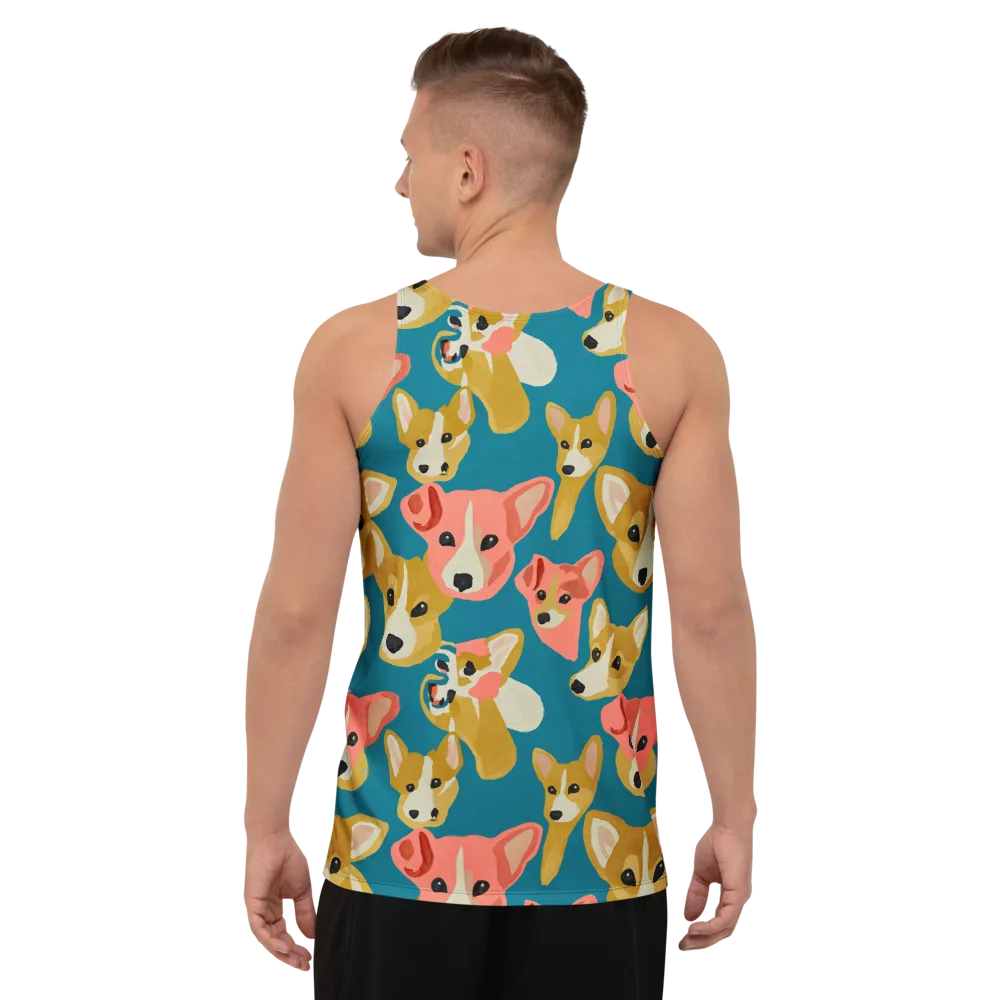 Coral Canines on Men's Tank Top — Back