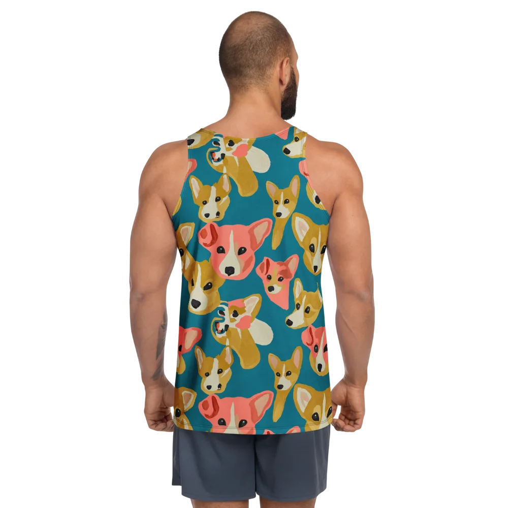 Coral Canines on Men's Tank Top — Back
