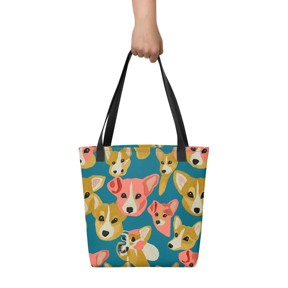Coral Canines on Tote Bag — Front