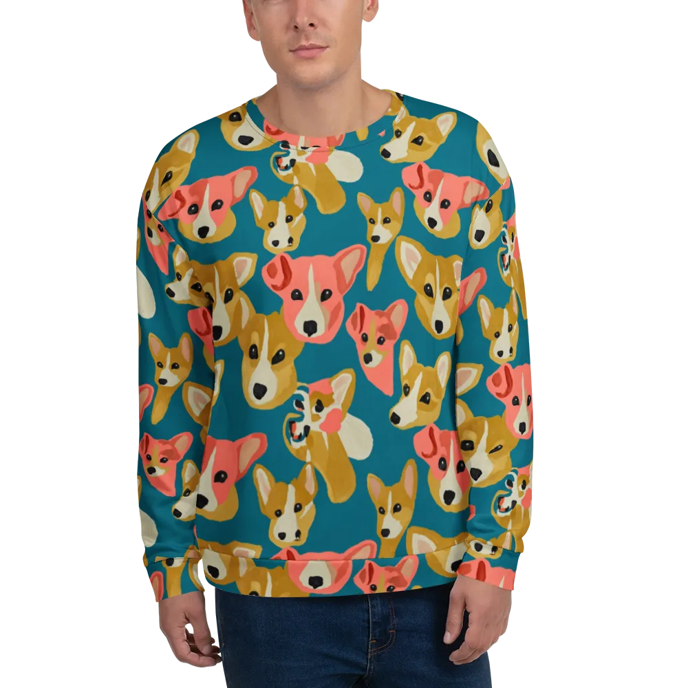 Coral Canines on Sweatshirt — Front