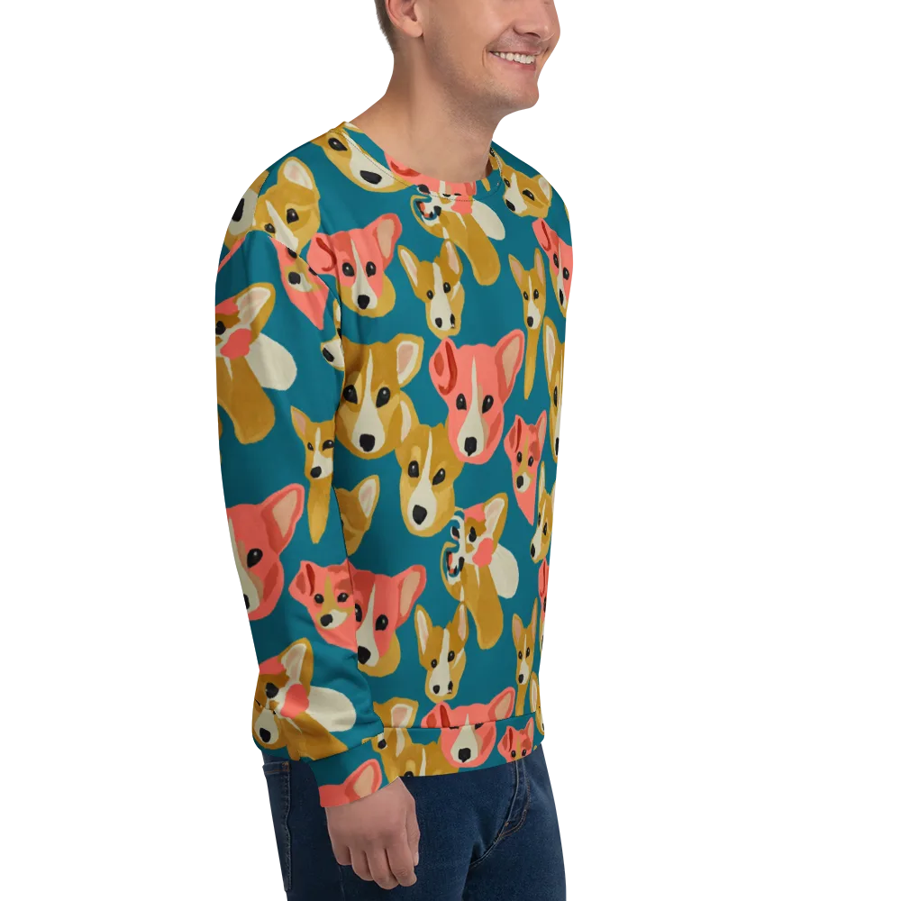 Coral Canines on Sweatshirt — Right Front