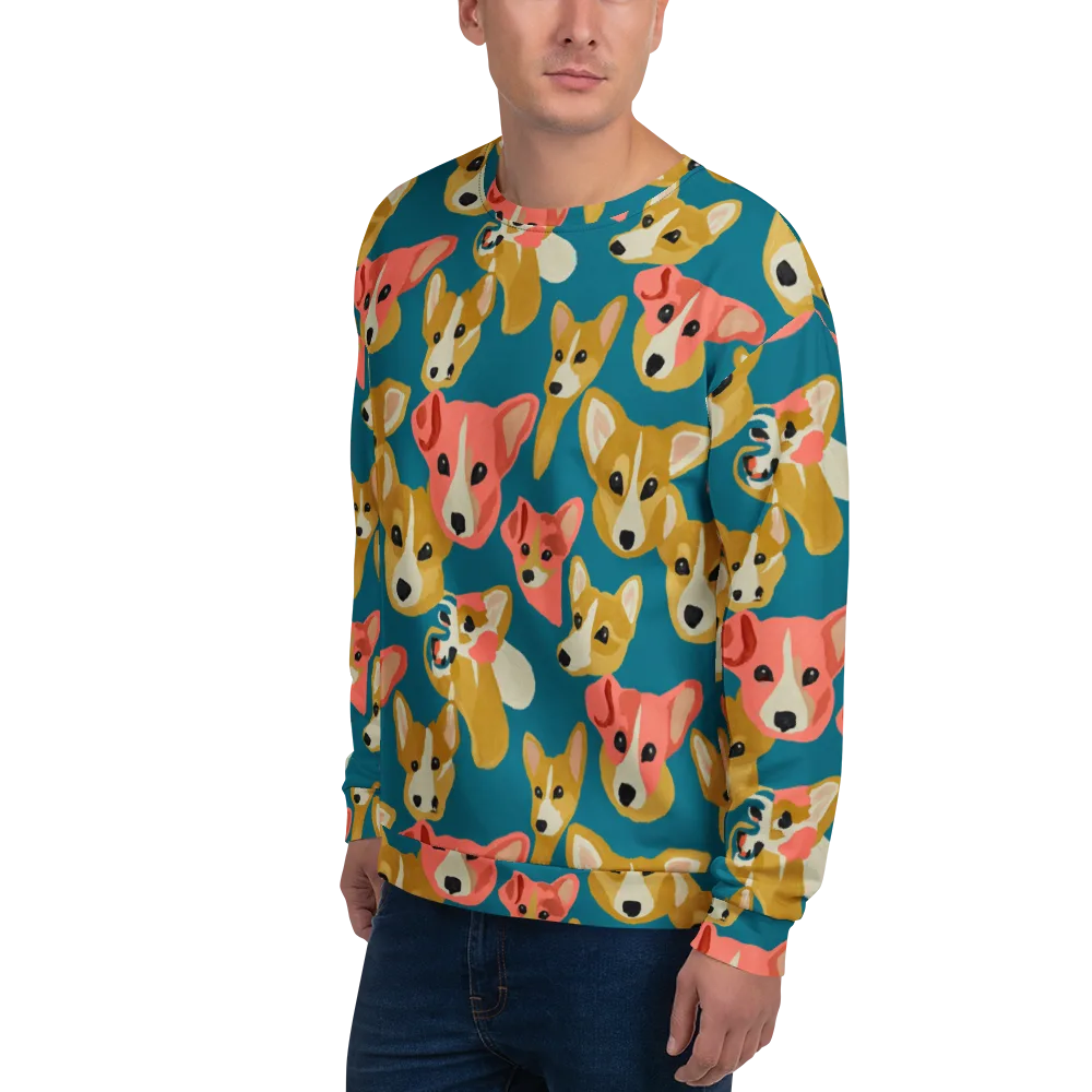Coral Canines on Sweatshirt — Left Front