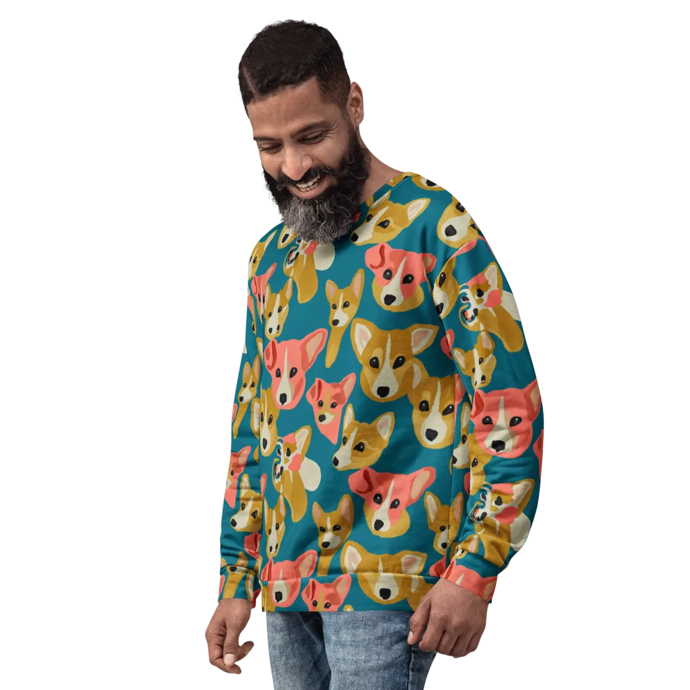 Coral Canines on Sweatshirt — Left Front