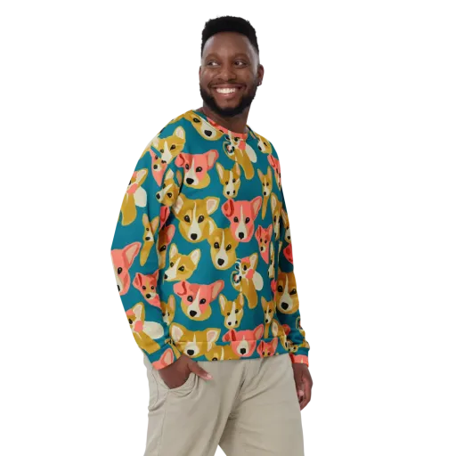 Coral Canines on a Sweatshirt